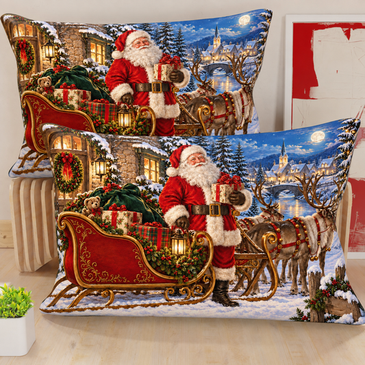 Federe, Federe Cuscini in Stampa Digitale, Santa Claus