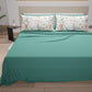 Cotton Sheets, Bed Set with Spring Gray Digital Print Pillowcases