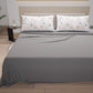 Cotton sheets, bed set with digital floral print pillowcases 17-00