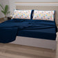 Draps en Coton, Parure de Lit avec Taies d'Oreiller en Impression Digitale Marino 05