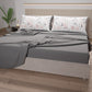 Cotton sheets, bed set with digital floral print pillowcases 17-00