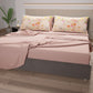 Lenzuola in Cotone, Completo Letto con Federe in Stampa Digitale Spring Cipria