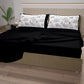 Lenzuola in Cotone, Completo Letto con Federe in Stampa Digitale Animalier Nero