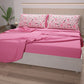 Lenzuola in Cotone, Completo Letto con Federe in Stampa Digitale Lipstick Rosa
