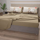 Draps en Coton, Parure de Lit avec Taies d'Oreiller en Impression Digitale Baiser
