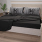 Lenzuola in Cotone, Completo Letto con Federe in Stampa Digitale Fiocco Diamanti