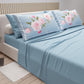 Lenzuola in Cotone, Completo Letto con Federe in Stampa Digitale Floreale 20-04