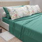 Cotton Sheets, Bed Set with Spring Gray Digital Print Pillowcases