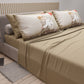 Draps en Coton, Parure de Lit avec Taies d'Oreiller en Impression Digitale Baiser