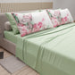 Lenzuola in Cotone, Completo Letto con Federe in Stampa Digitale Roses Butterfly