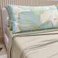 Draps en Coton, Parure de Lit avec Taies d'Oreiller en Impression Numérique Tropical Céleste-Or