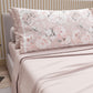 Draps en Coton, Parure de Lit avec Taies d'Oreiller en Impression Numérique Floral 17-03