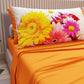 Cotton sheets, bed set with floral digital print pillowcases 13