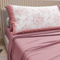 Lenzuola in Cotone, Completo Letto con Federe in Stampa Digitale Botanic Rosa