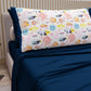 Draps en Coton, Parure de Lit avec Taies d'Oreiller en Impression Digitale Marino 05