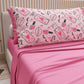 Lenzuola in Cotone, Completo Letto con Federe in Stampa Digitale Lipstick Rosa