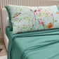 Lenzuola in Cotone, Completo Letto con Federe in Stampa Digitale Spring Acquamarina