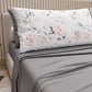 Cotton sheets, bed set with digital floral print pillowcases 17-00