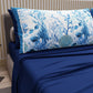 Lenzuola in Cotone, Completo Letto con Federe in Stampa Digitale Corallo Blu