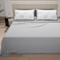 Lenzuola in Cotone, Completo Letto con Federe in Stampa Digitale Botanic Grigio