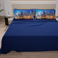 Draps en Coton, Parure de Lit avec Taies d'Oreiller en Impression Digitale Ville 02