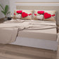 Cotton sheets, bed set with heart digital print pillowcases