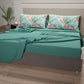 Cotton Sheets, Bed Set with Tropical Multicolor Digital Print Pillowcases