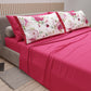 Lenzuola in Cotone, Completo Letto con Federe in Stampa Digitale Floreale 08