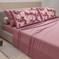 Draps en Coton, Parure de Lit avec Taies d'Oreiller en Impression Numérique Floral 15