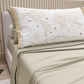 Cotton Sheets, Bed Set with White World Digital Print Pillowcases