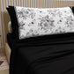 Lenzuola in Cotone, Completo Letto con Federe in Stampa Digitale Botanic Nero