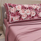 Draps en Coton, Parure de Lit avec Taies d'Oreiller en Impression Numérique Floral 15