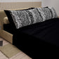 Draps en Coton, Parure de Lit avec Taies d'Oreiller en Impression Digitale Animalier Zébré