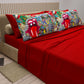 Lenzuola in Cotone, Completo Letto con Federe in Stampa Digitale Murales