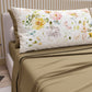 Draps en Coton, Parure de Lit avec Taies d'Oreiller en Impression Numérique Floral 06