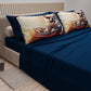Draps Animaux en Coton, Parure de Lit avec Taies d'Oreiller en Impression Numérique Chien 22