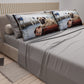 Draps Animaux en Coton, Parure de Lit avec Taies d'Oreiller en Impression Numérique Chien 15