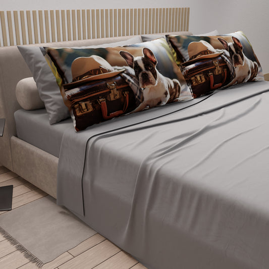 Draps Animaux en Coton, Parure de Lit avec Taies d'Oreiller en Impression Numérique Chien 16