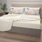 Draps en coton, parure de lit avec taies d'oreiller à impression numérique florale 113