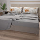 Draps en coton, parure de lit avec taies d'oreiller à impression numérique florale 117