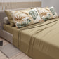 Draps en coton, parure de lit avec taies d'oreiller à impression numérique tropicale 101