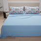 Draps en coton, parure de lit avec taies d'oreiller à impression numérique florale 118