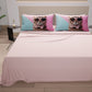 Draps Animaux en Coton, Parure de Lit avec Taies d'Oreiller en Impression Numérique Chats 08