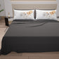 Draps Animaux en Coton, Parure de Lit avec Taies d'Oreiller en Impression Digitale Amis 07 Gris Foncé