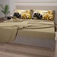 Draps en coton, parure de lit avec taies d'oreiller à impression numérique tropicale 102