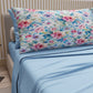 Draps en coton, parure de lit avec taies d'oreiller à impression numérique florale 118