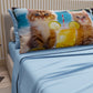 Draps Animaux en Coton, Parure de Lit avec Taies d'Oreiller en Impression Numérique Chats 02