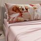 Draps Animaux en Coton, Parure de Lit avec Taies d'Oreiller en Impression Numérique Chien 13