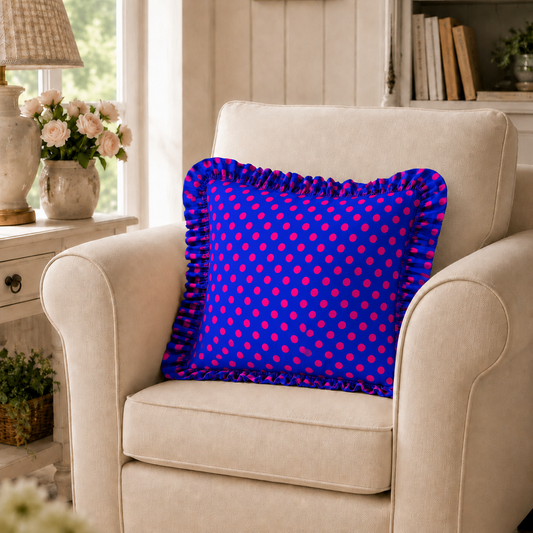 Cuscino Arredo con Rouches Pois 23
