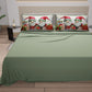 Draps de Noël en Coton, Parure de Lit avec Taies d'Oreiller en Impression Numérique 25 Xmas 11